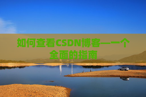 如何查看CSDN博客—一个全面的指南